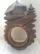 Stara drewniana obudowa do barometru