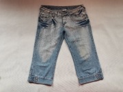 X-MAIL Spodnie rybaczki damskie JEANS rozm. 42