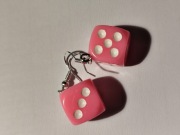 Kolczyki kości do gry 