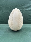 Ceramiczne jajo wielkanocne bisquit glina szamot,rękodzieło 