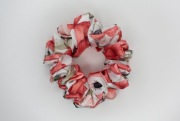 gumka do włosów scrunchie MIDI satynowa frotka w maki kolorowa