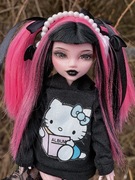 monster high lalka draculaura g3 ooak custom repaint