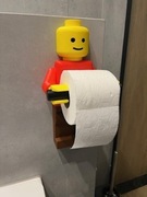 Lego man, ludzik lego uchwyt, wieszak na papier toaletowy