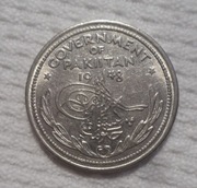 Pakistan Dominium 1/2 rupii predecymalnej 1948 KM# 6