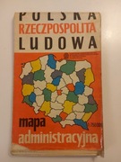 Mapa Polska Rzeczpospolita Ludowa 1987 