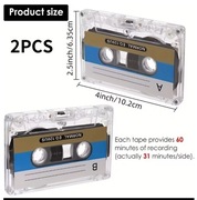 2 szt kaseta magnetofonowa 120min (60min/strona)
