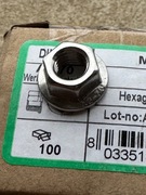 10x NAKRĘTKA KOŁNIERZOWA ZĄBKOWANA M10x1,5 NIERDZEWNA A2-70 DIN 6923