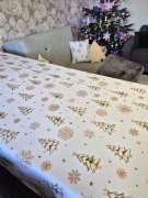 Obrus plamoodporny świąteczny 120x180cm choinka stół 