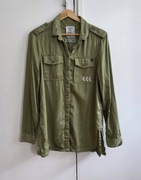Superdry koszula damska militarny styl 40 L lyocell khaki