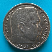 5 marek 1935 A  Niemcy III Rzesza Hindenburg Ag 0,900 waga 13,88 g