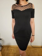 Czarna dopasowana sukienka mini Guess