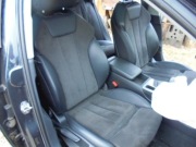 A4 B9 fotel kanapa jak S-line skóra + alcantara grzane + boczki bdb