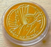 Numizmat - Święty Jan Paweł -Mennica Polska-pozłacany