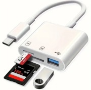 CZYTNIK KART SD MICRO SD USB-C ADAPTER OTG 3w1 DO iPHONE 15 SAMSUNG HUAWEI