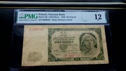 50 zł 1948 - S - 6 cyfr - PMG 12 - bardzo rzadki 