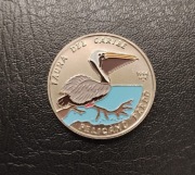 Rzadka moneta kolekcjonerska 1 Peso Kuba 1994 Fauna Karaibów Pelikan Brunat