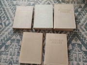 Zestaw 5x Książka Historia Polski Tanio 