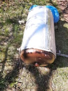 Bojler uzywany 80 l poziomy z podwojnym zasilaniem