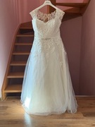 Suknia ślubna rozmiar 44 kość słoniowa