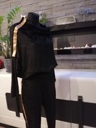 Dres welurowy damski z lampasem POLSKI " HEKATE"