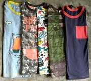 * zestaw x 5 koszulek bluzek dla chłopca Smyk Coccodrillo r 128