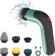 SZCZOTKA ELEKTRYCZNA CZYSZCZĄCA Z 5 GŁOWICAMI SZCZOTEK 2 TRYBY DO ŁAZIENEK