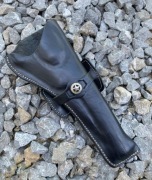 Kabura skórzana Remington / Colt 7,5-8" czarna PRAWA 