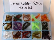 Larwa ważki twister 48 mm  4,8 cm - 43 sztuk zestaw