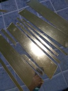 Paski lustrzane samoprzylepne 10 szt 