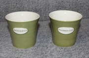 Sagaform ceramiczne doniczki na rozmaryn i bazylię