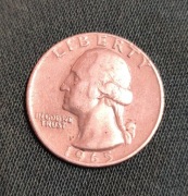 Ćwierć dolara 1965 1/4 dolara quarter dollar moneta