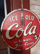 Vintage tablica drewniana reklama 15 cm x 15 cm