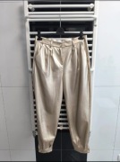 Eleganckie, efektowne spodnie z eco skóry – BASTET – rozmiar XL (42)