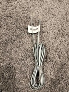 Kabel telefoniczny RJ 11 srebrny 2m