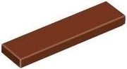 LEGO PŁYTKI GŁADKIE 1X4 BRĄZOWE - 2 SZTUKI