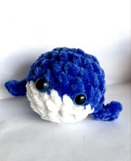 Brelok amigurumi wieloryb handmade kawaii