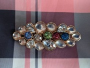 Dekoracyjna metalowa klamra do paska 