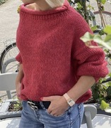 Sweter Rulon Malinowy 