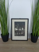 Obrazek w ramie – grafika „Novembersturm” (drzeworyt), styl vintage