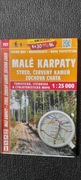 Mapa Małe Karpaty (język czeski)