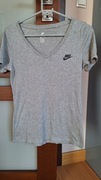 T-shirt rozm.XS Nike szara bawełna logo 