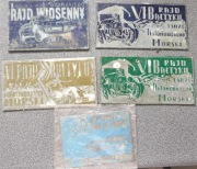 Stare tabliczki Rajd Bałtycki Pomorze 