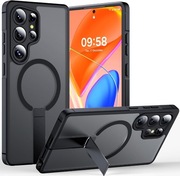 Matowe etui do S25 Ultra 5G, MagSafe. Czarny