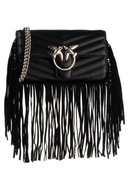 Torebka skórzana z frędzlami Pinko Love Wallet Finges Portfel Elegancka