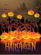 Halloween lampki Dynia LED