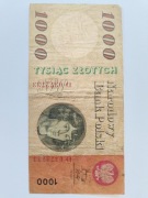 Banknot 1000zł. 1965r stan bardzo dobry 