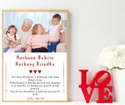 Plakat na Dzień Babci i Dziadka – Personalizowany Prezent z Dedykacją A4