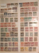 Zbiór znaczków Belgia, Dania, Finlandia. Walory mieszane w klaserze 32 str.