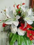 Wyprzedaż kompozycja nagrobna zestaw stroik na grób 