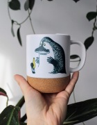 Kubek Buka i lampa Muminki, kubek z pokrywką i podstawką, Moomins, 300ml